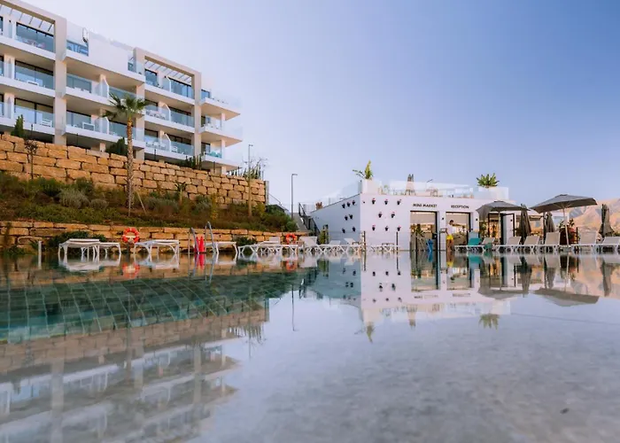 アパート Mijas Met Zee En Zwembadzicht